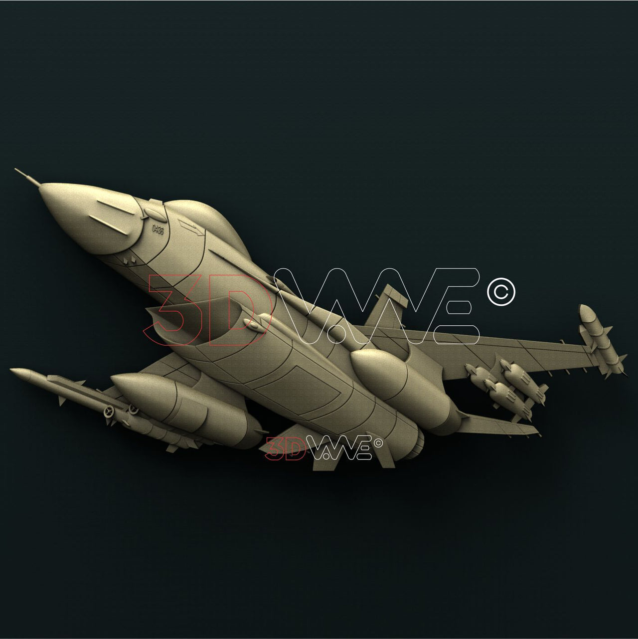 F-16 3D STL 3DWave