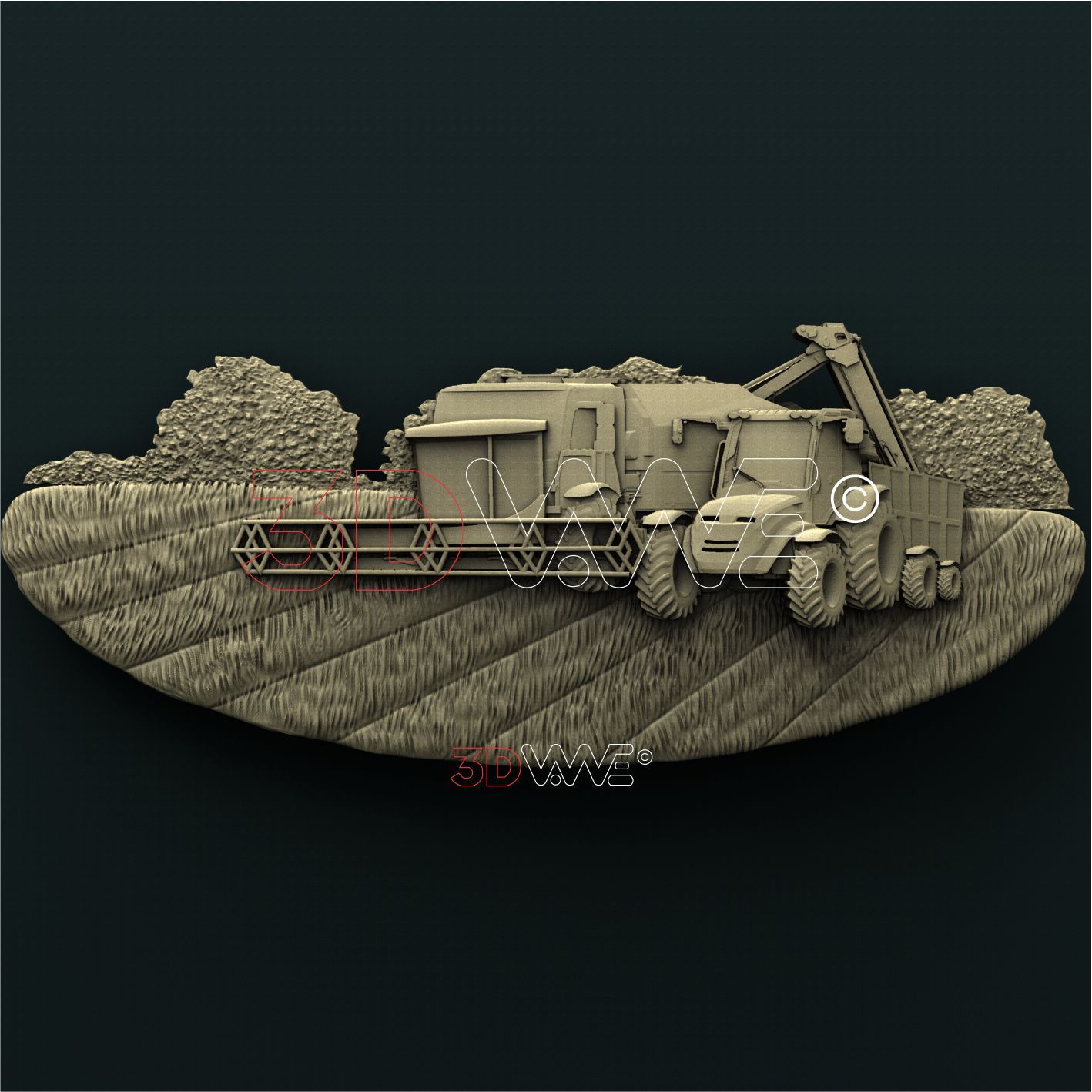 FARM SCENE 3D STL 3DWave