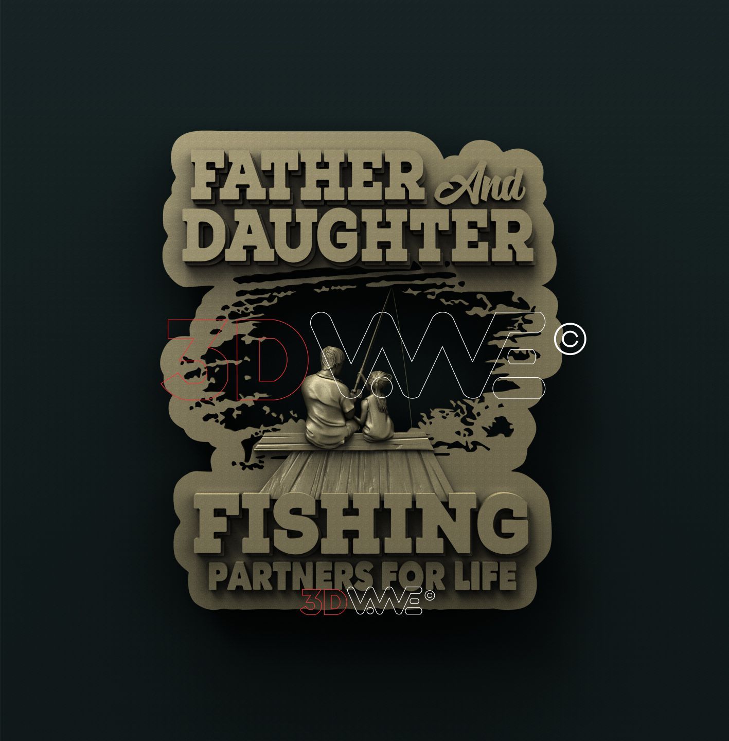 FATHER AND DAUGHTER 3D STL 3DWave