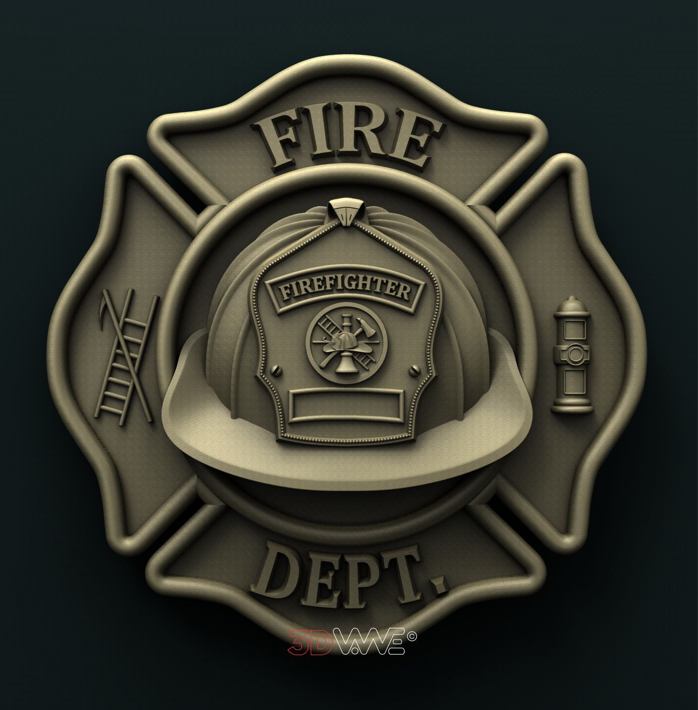 FIREFIGHTER 3D STL 3DWave