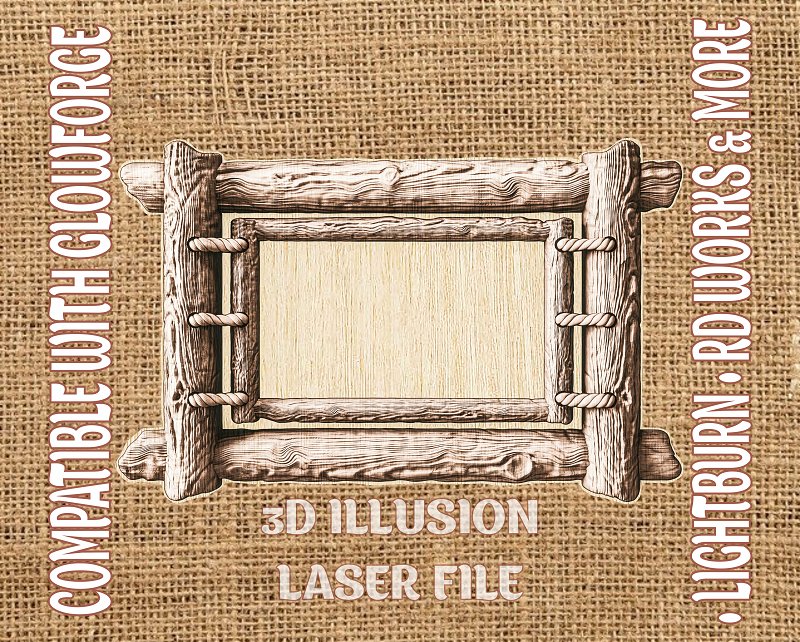 Frame 3d illusion & laser-ready files - 3DWave.us