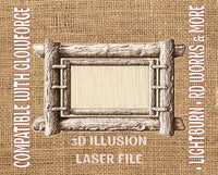 Thumbnail for Frame 3d illusion & laser-ready files - 3DWave.us