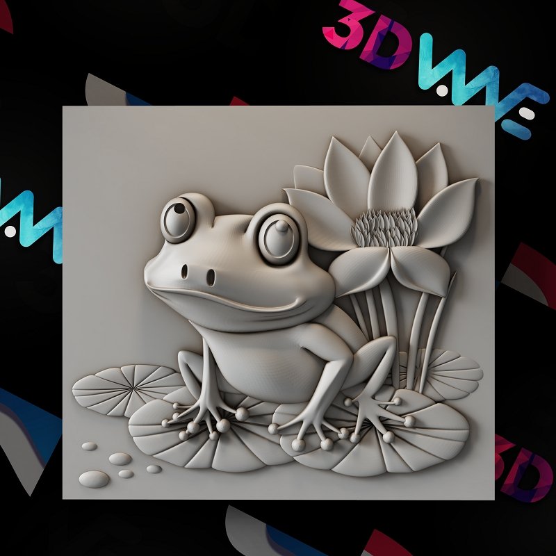 Frog 3d stl - 3DWave.us