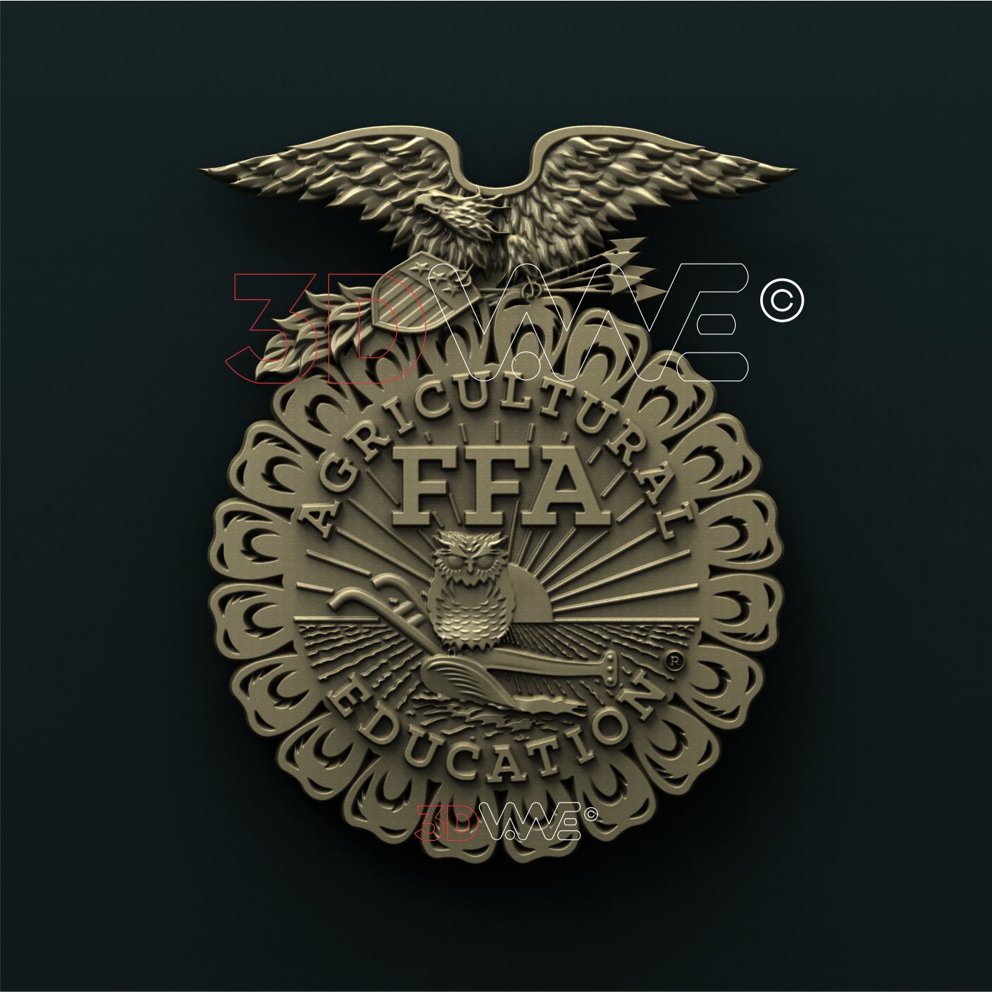 FUTURE FARMERS OF AMERICA 3D STL 3DWave