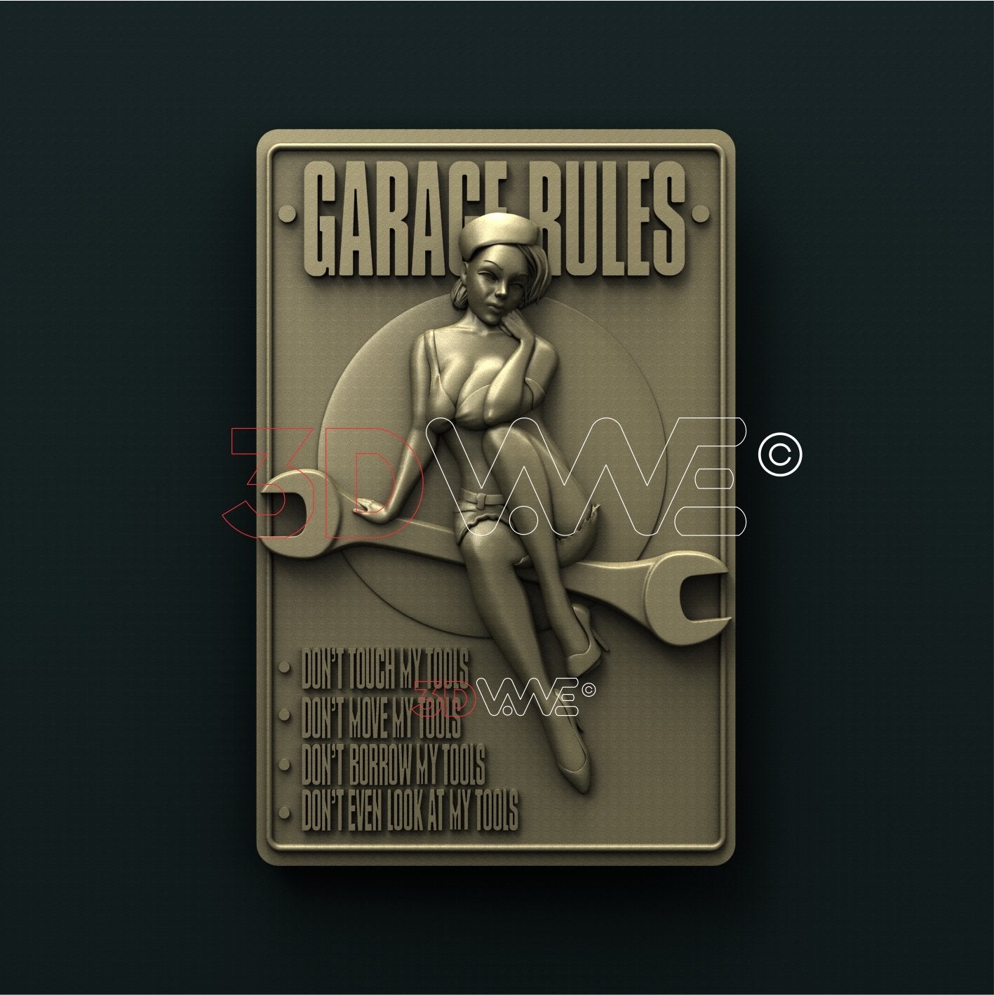 GARAGE RULES 3D STL 3DWave