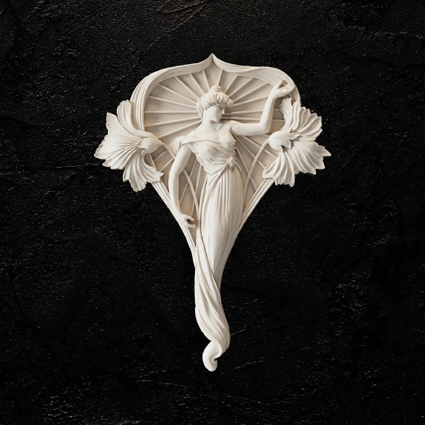 Girl with flowers 3d stl IgoZa