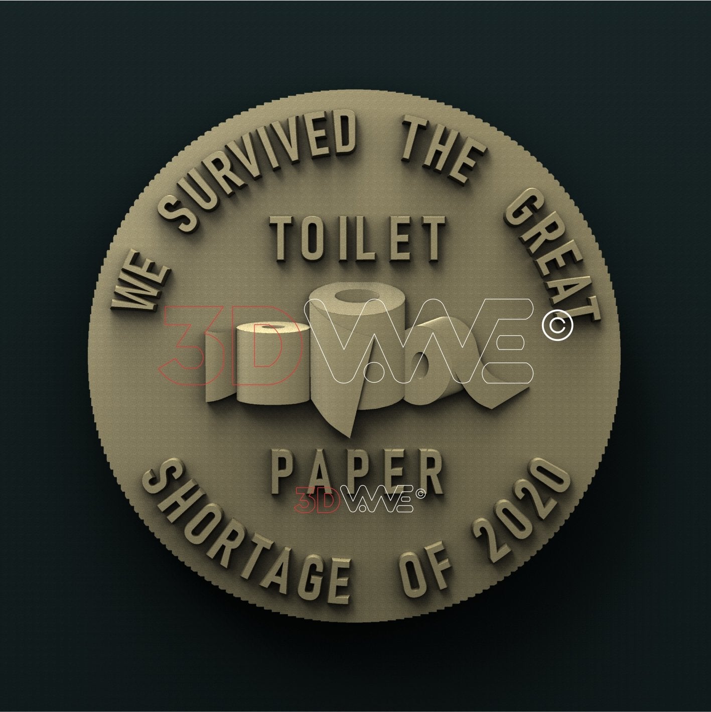 GREAT TOILET PAPER SHORTAGE SURVIVERS 3D STL 3DWave