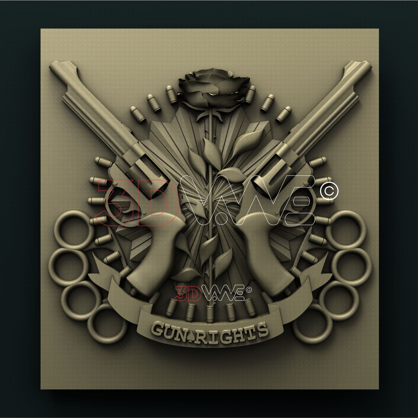 GUNS AND ROSES 3D STL 3DWave