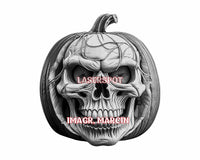 Thumbnail for Halloween pumpkin 3d illusion & laser-ready files - 3DWave.us