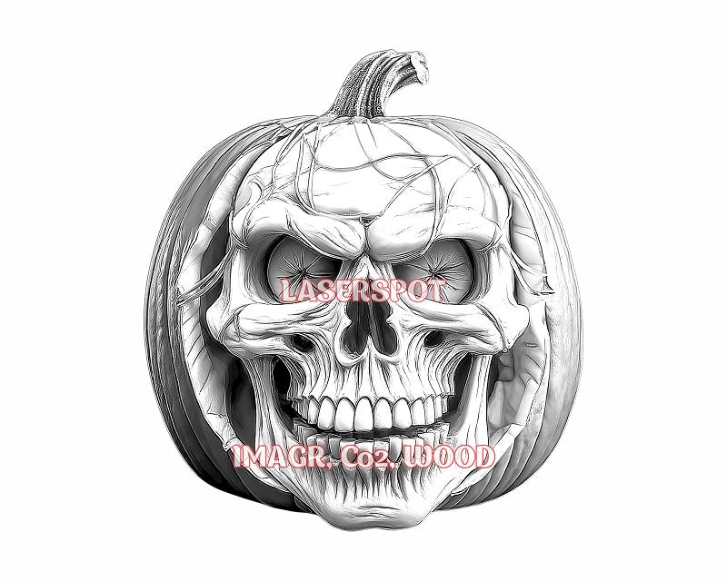 Halloween pumpkin 3d illusion & laser-ready files - 3DWave.us