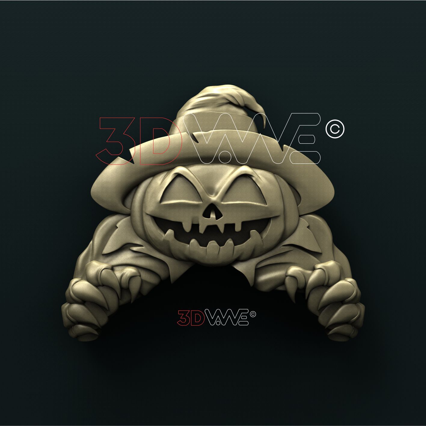 HALLOWEEN PUMPKIN 3d stl 3DWave