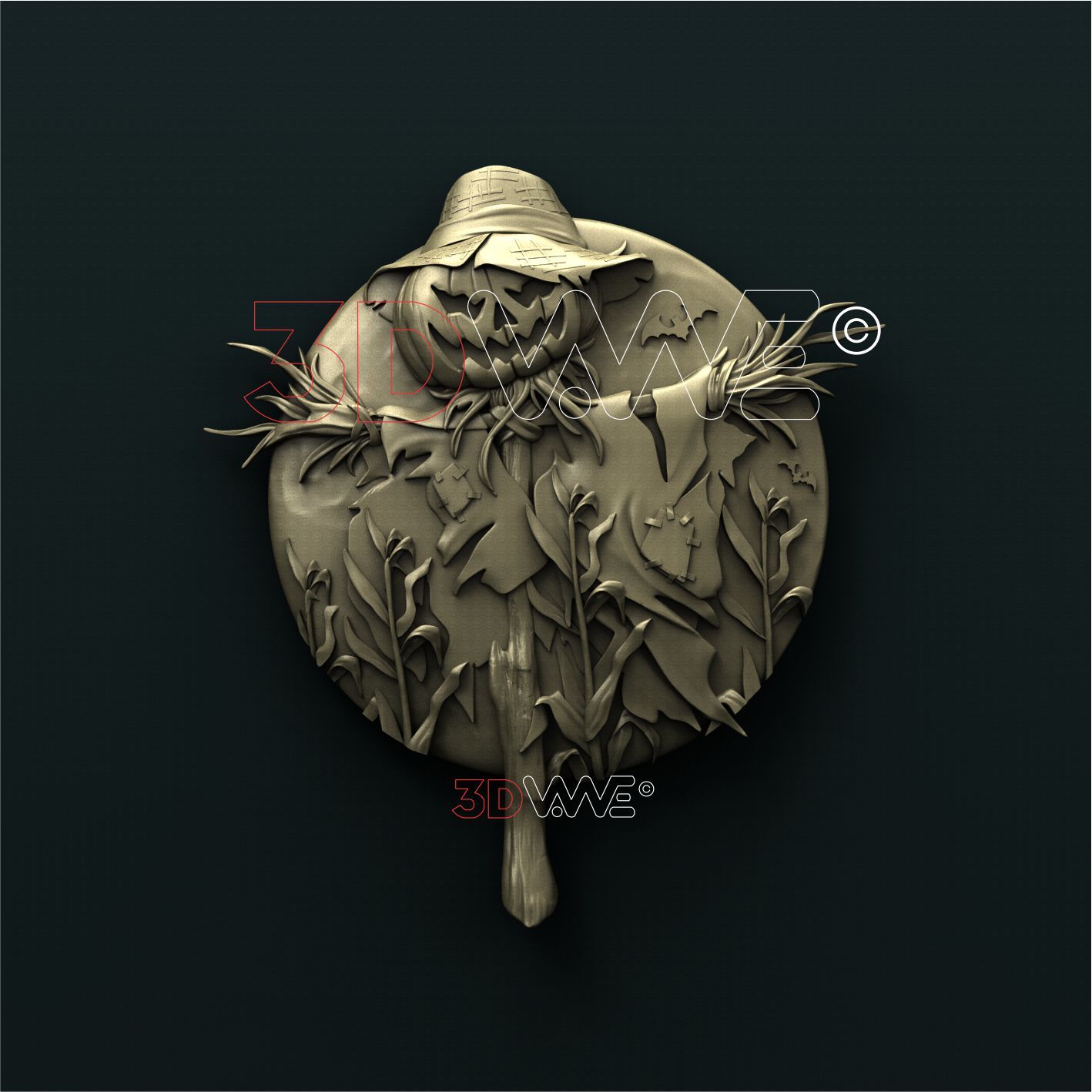 HALLOWEEN PUMPKIN SCARECROW 3d stl 3DWave