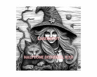 Thumbnail for Halloween witch 3d illusion & laser-ready files - 3DWave.us