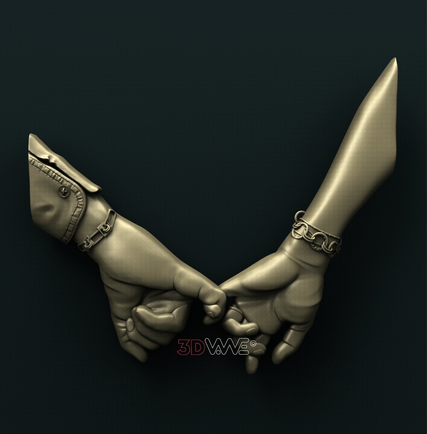 HANDS OF LOVE 3D STL 3DWave