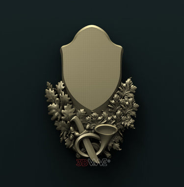 HUNTING TROPHY PLAQUE 3D STL 3DWave