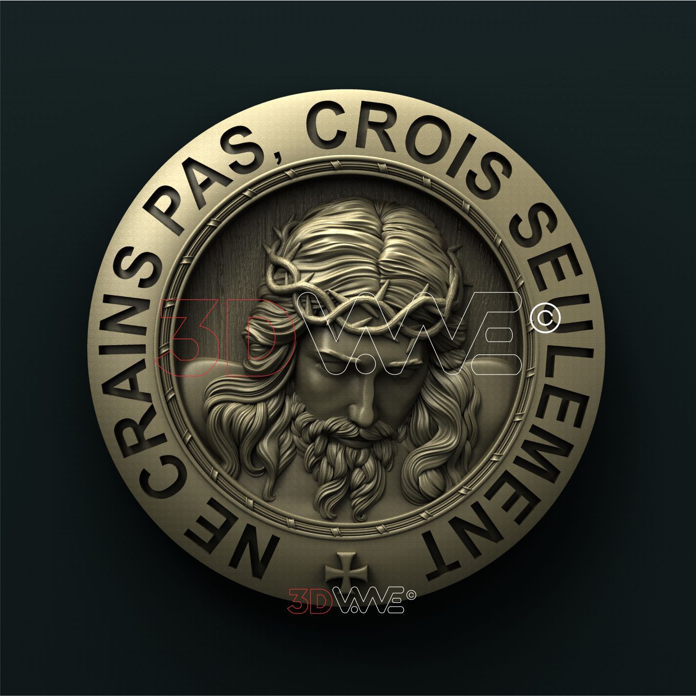 JESUS & BIBLE VERSES 3D STL 3DWave