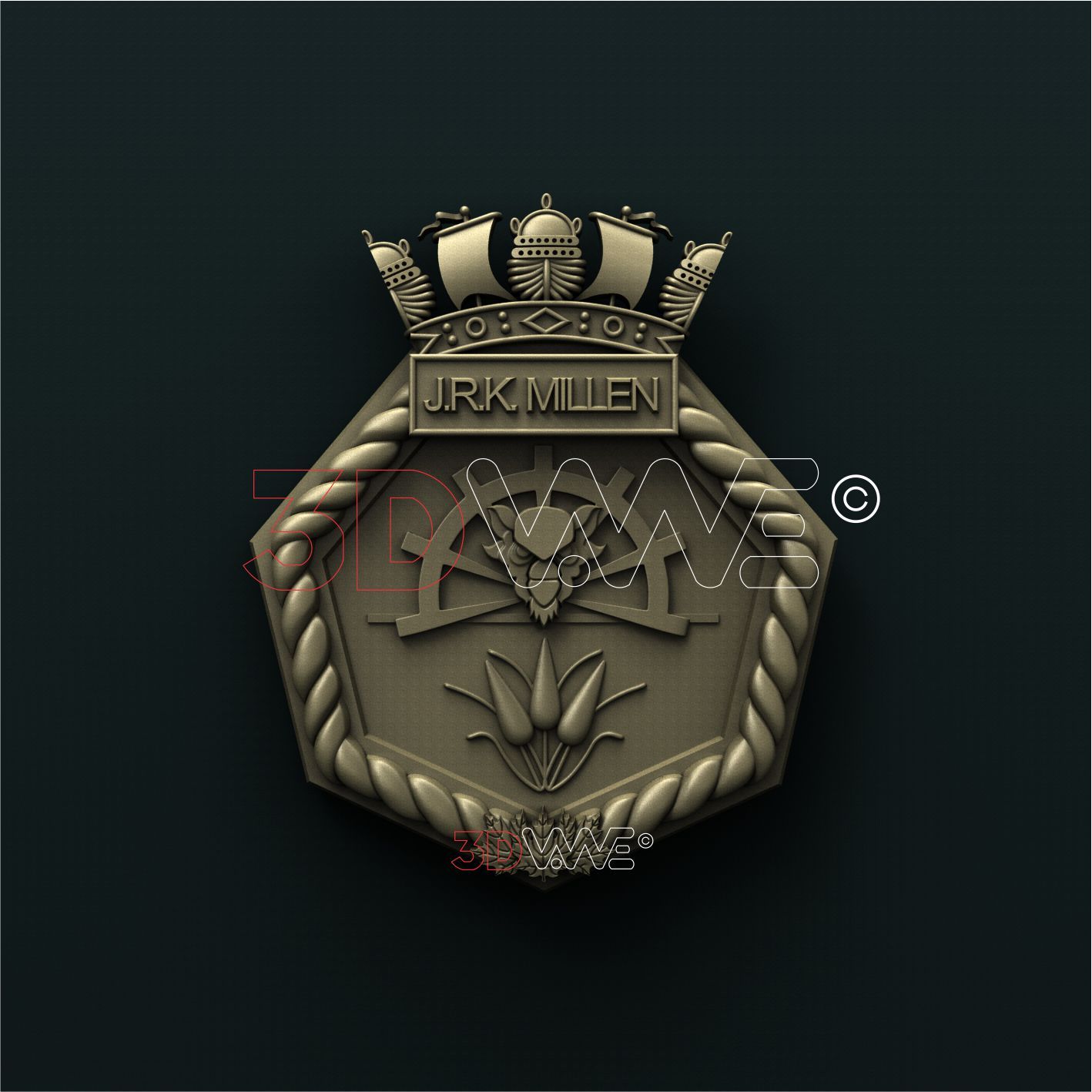 JRK MILLEN NAVY LEAGUE CADET CORPS, ROYAL CANADIAN NAVY 3D STL 3DWave