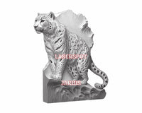 Thumbnail for Leopard 3d illusion & laser-ready files - 3DWave.us