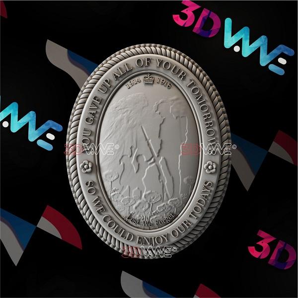 LEST WE FORGET 3d stl 3DWave.us