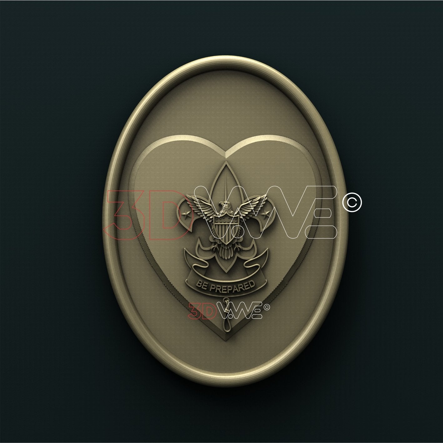 LIFE BOY SCOUT RANK 3D STL 3DWave