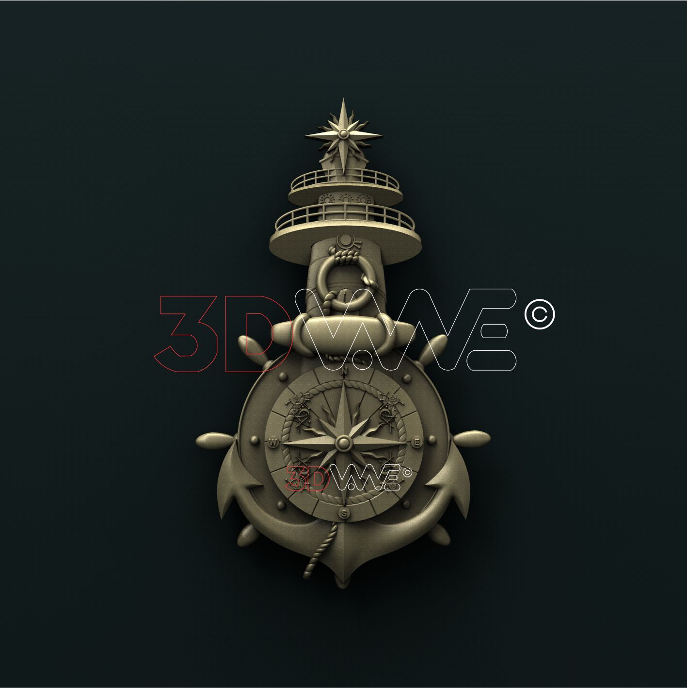 LIGHTHOUSE 3D STL 3DWave