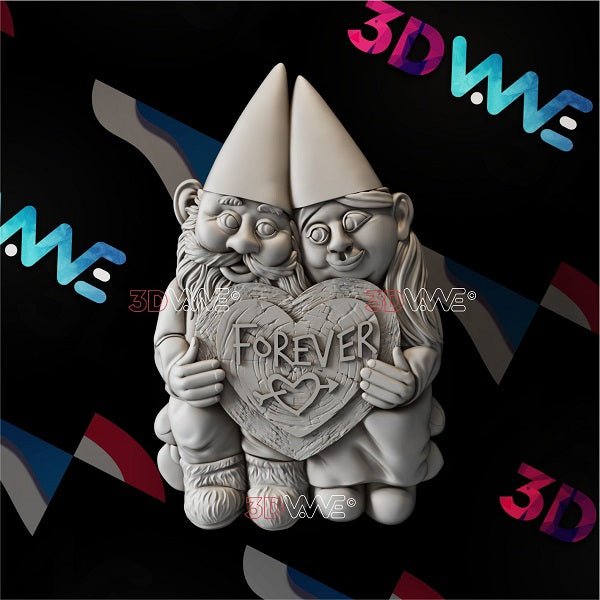 LOVE GNOMES 3d stl 3DWave.us
