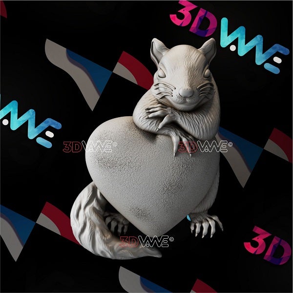 LOVE SQUIRREL 3d stl 3DWave.us