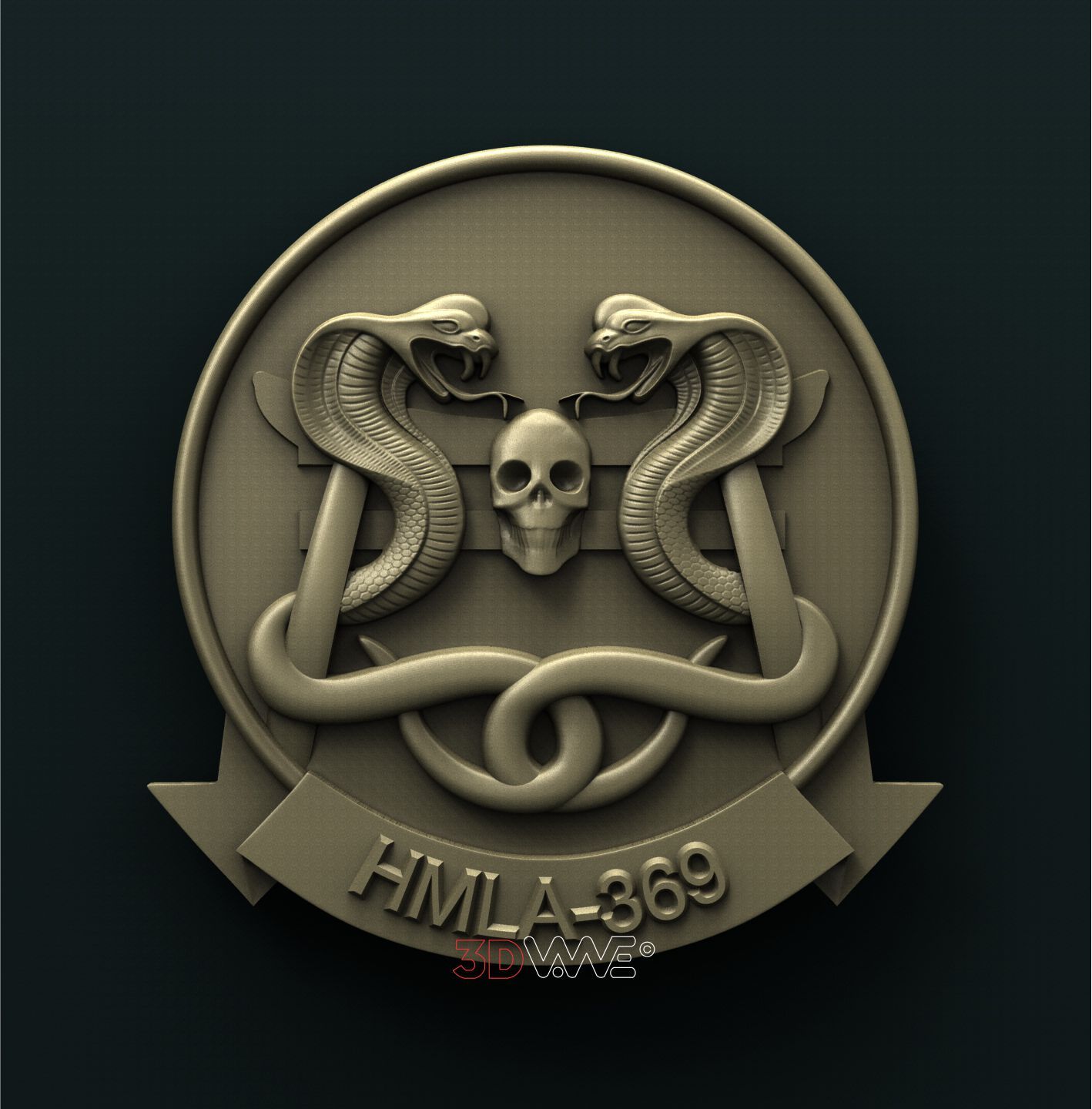 MARINE LIGHT ATTACK HELICOPTER SQUADRON 369 3D STL 3DWave