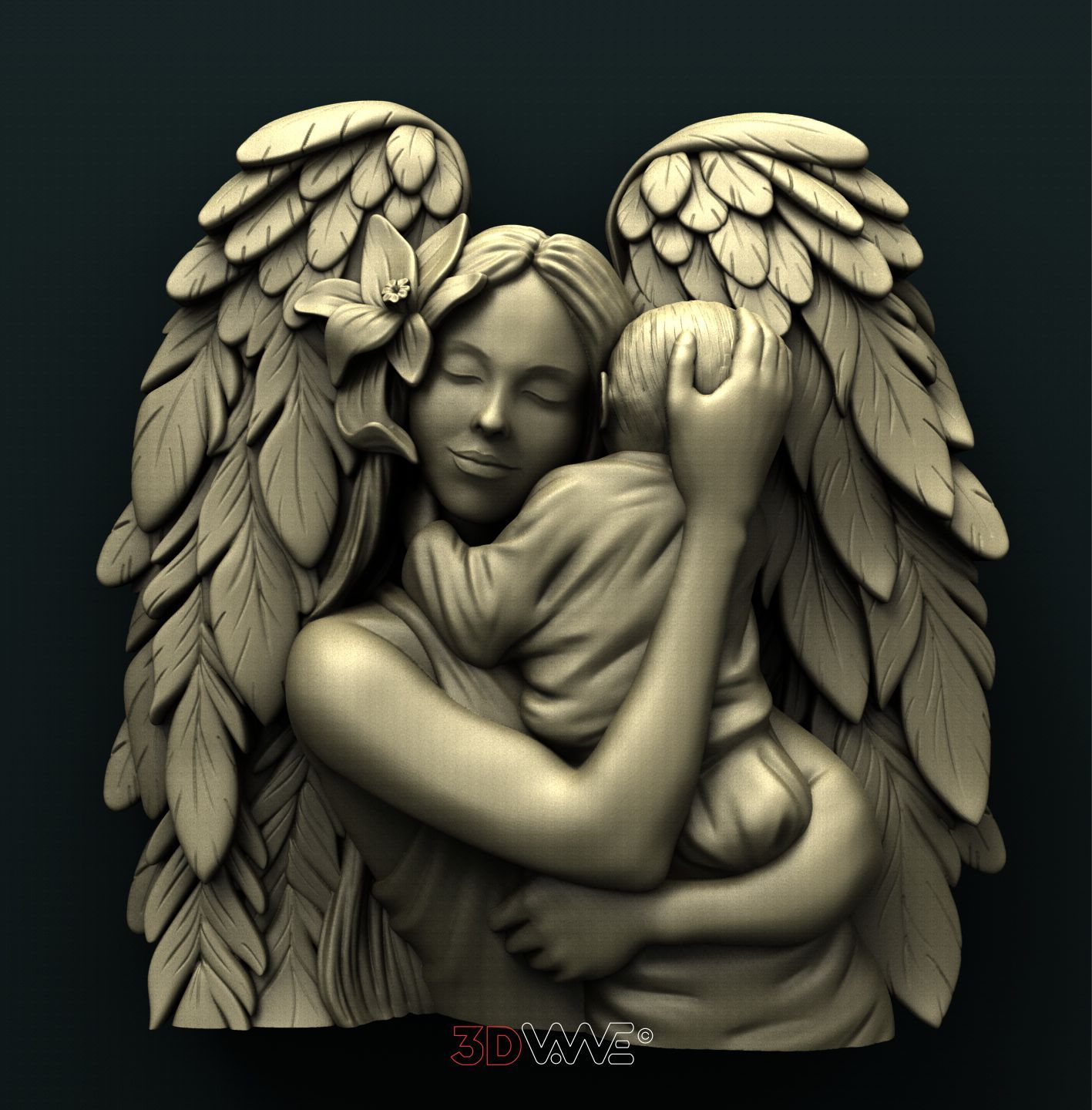 MOTHER ANGEL 3D STL 3DWave