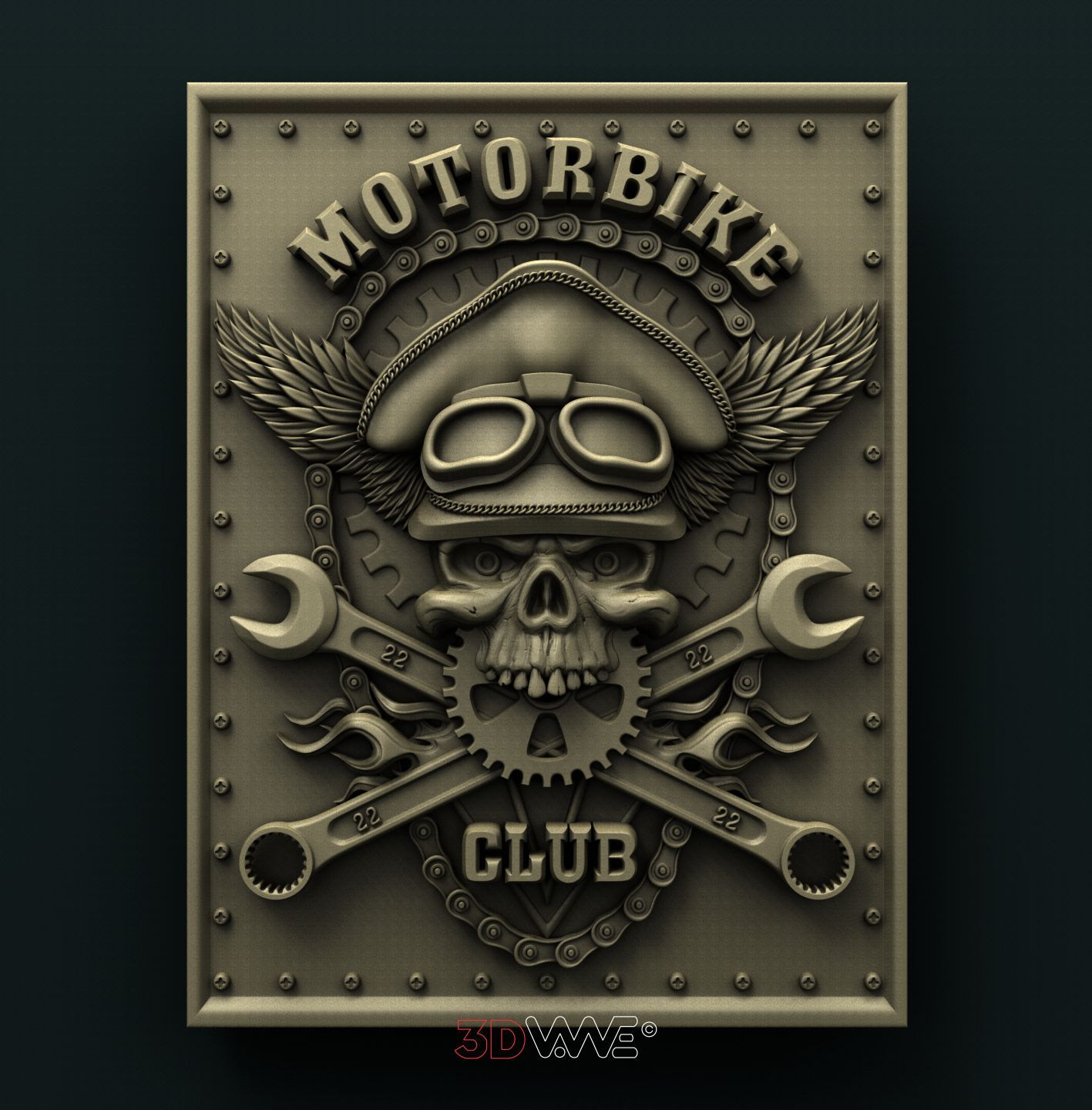 MOTORBIKE CLUB 3D STL 3DWave