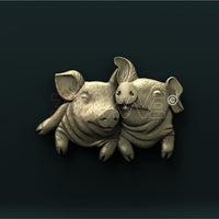 Thumbnail for PIGLETS 3D STL 3DWave