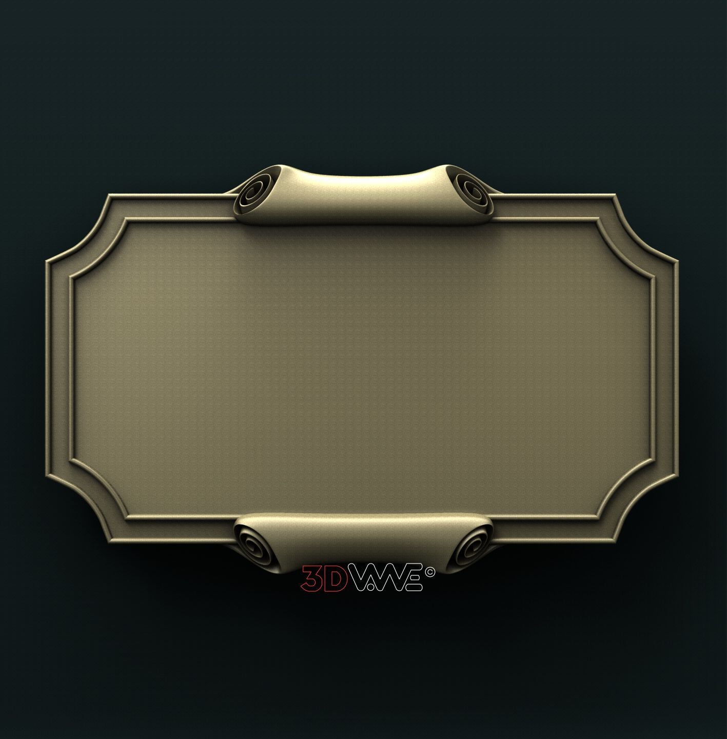 PLAQUE 3D STL 3DWave