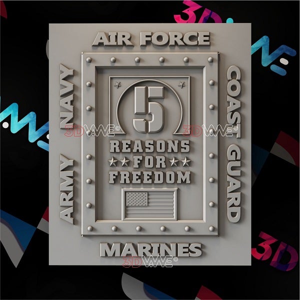 REASONS FOR FREEDOM 3d stl 3DWave.us
