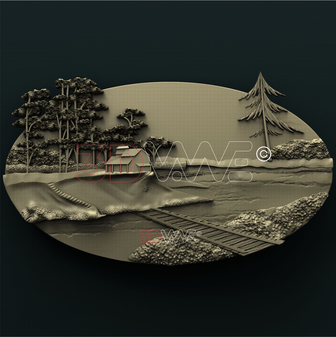 RIVER BANK 3D STL 3DWave