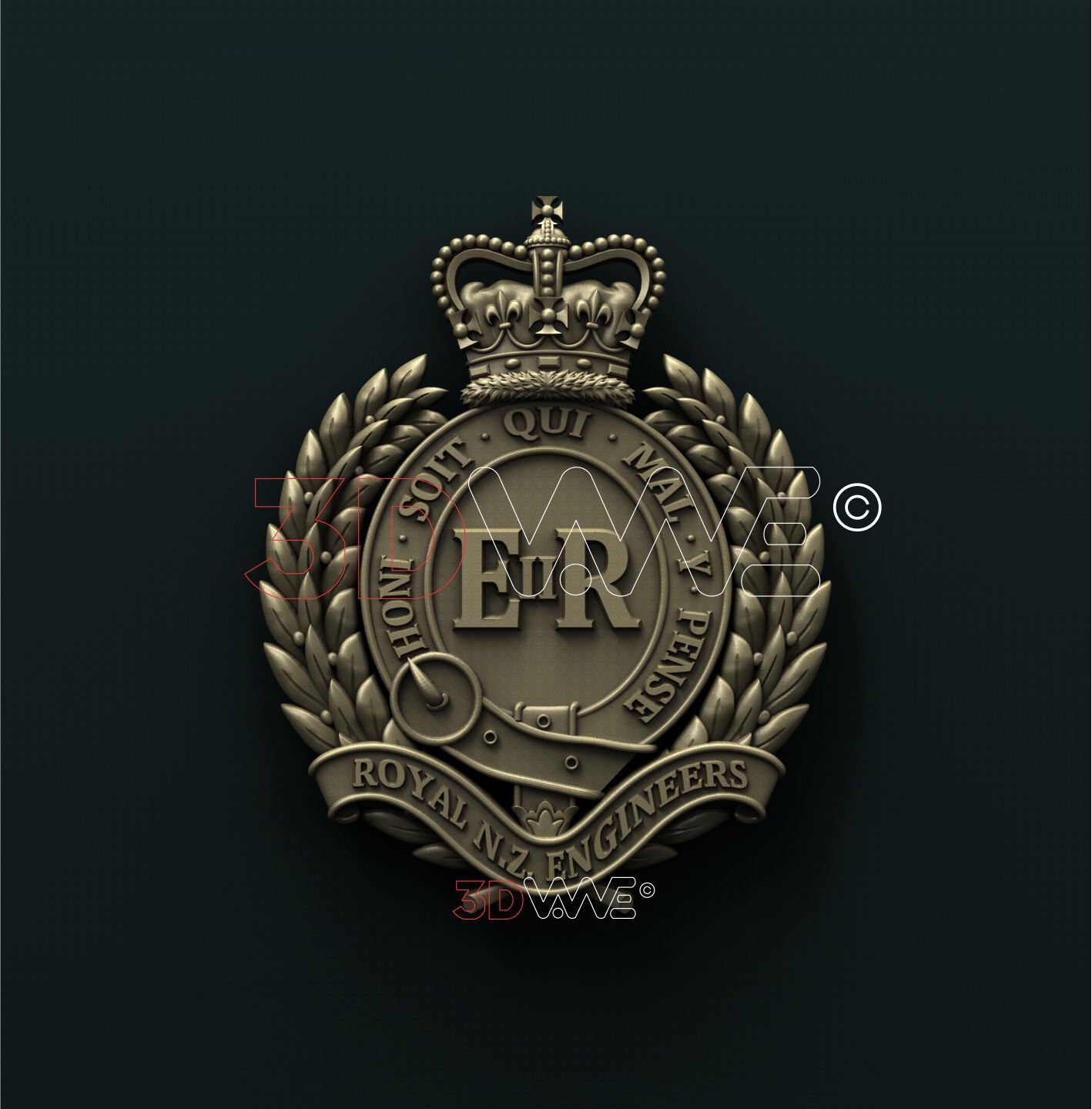 ROYAL NEW ZEALAND ENGINEERS 3D STL 3DWave