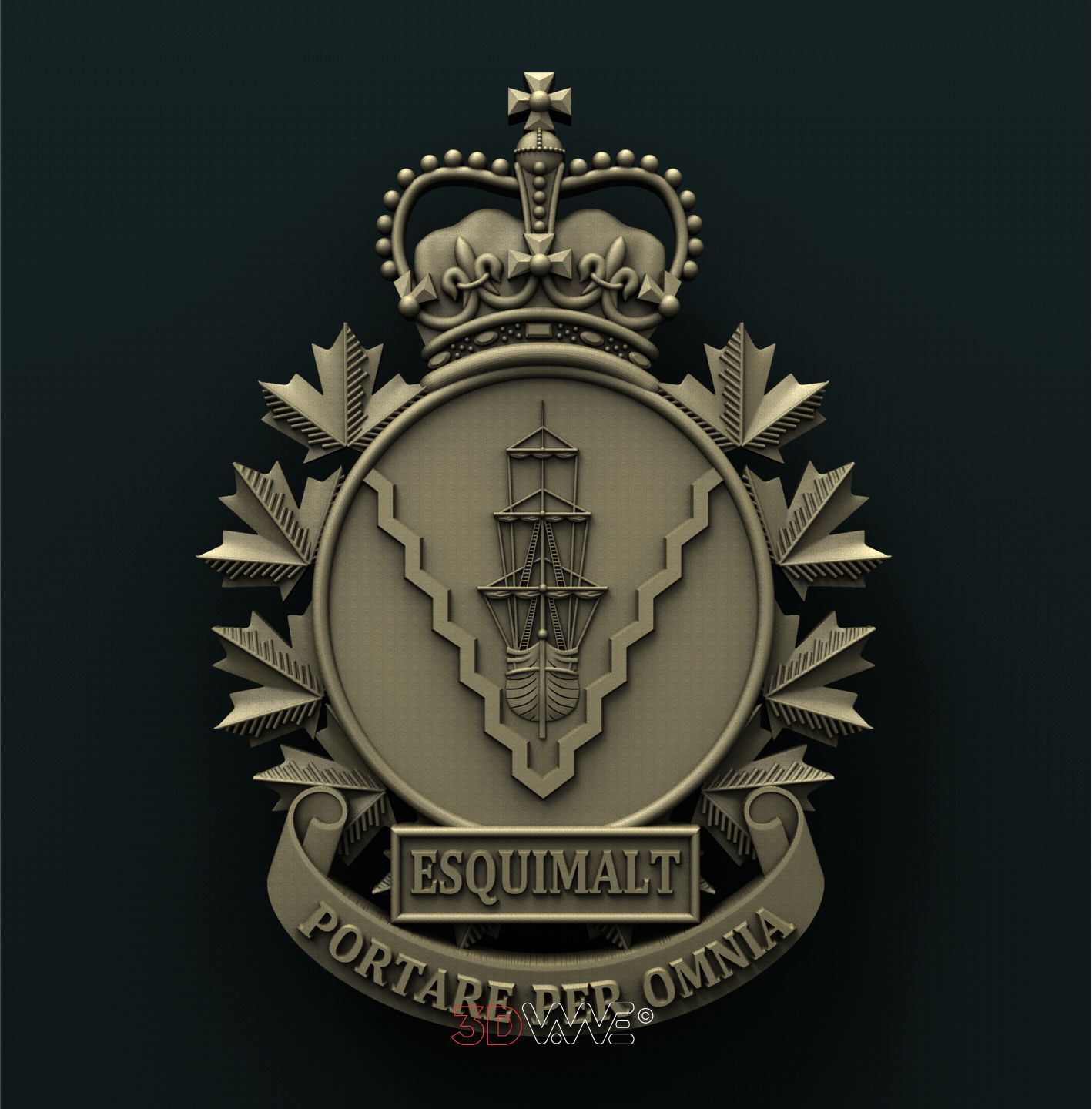 СANADIAN FORCES BASE ESQUIMALT 3D STL 3DWave