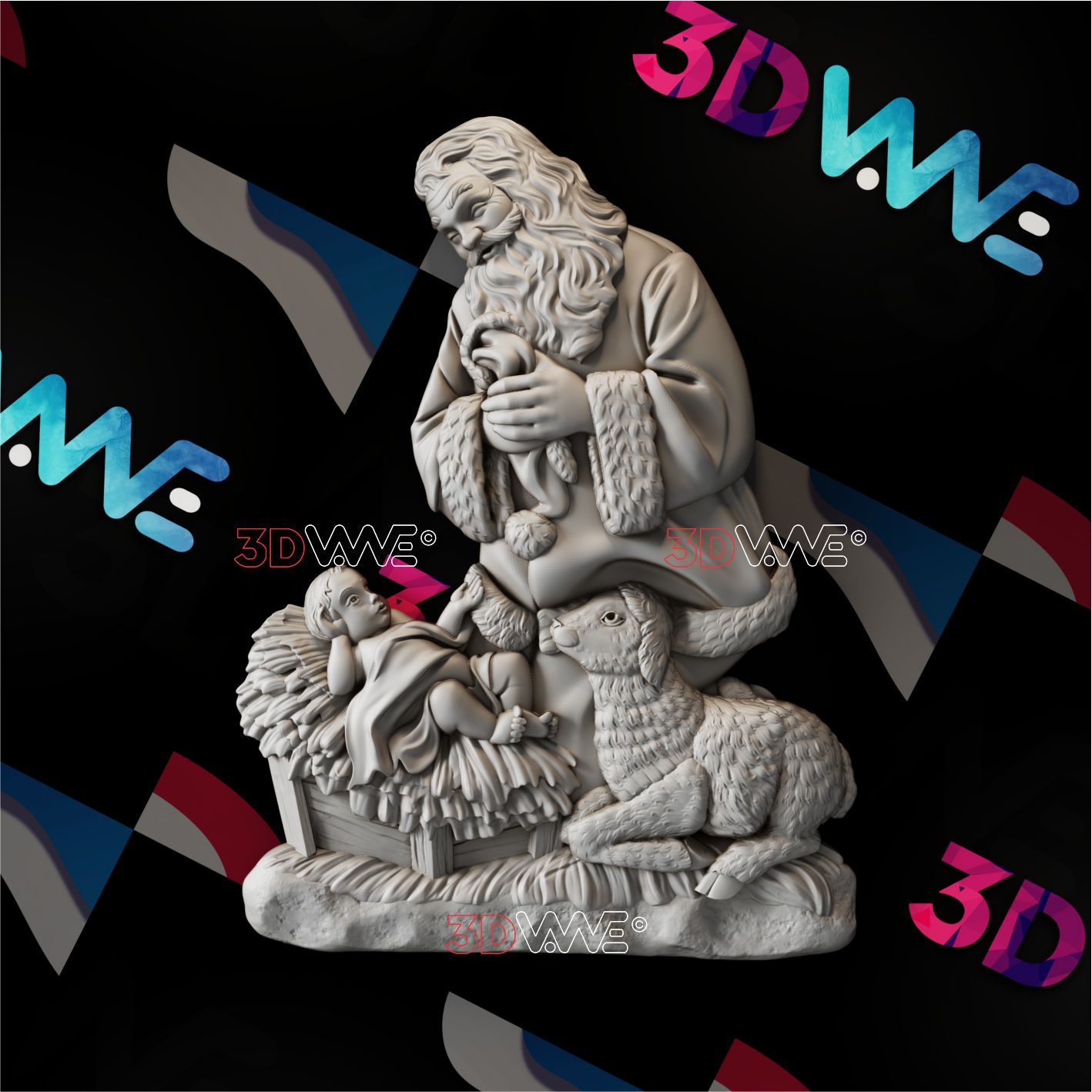 SANTA CLAUS 3d stl 3DWave