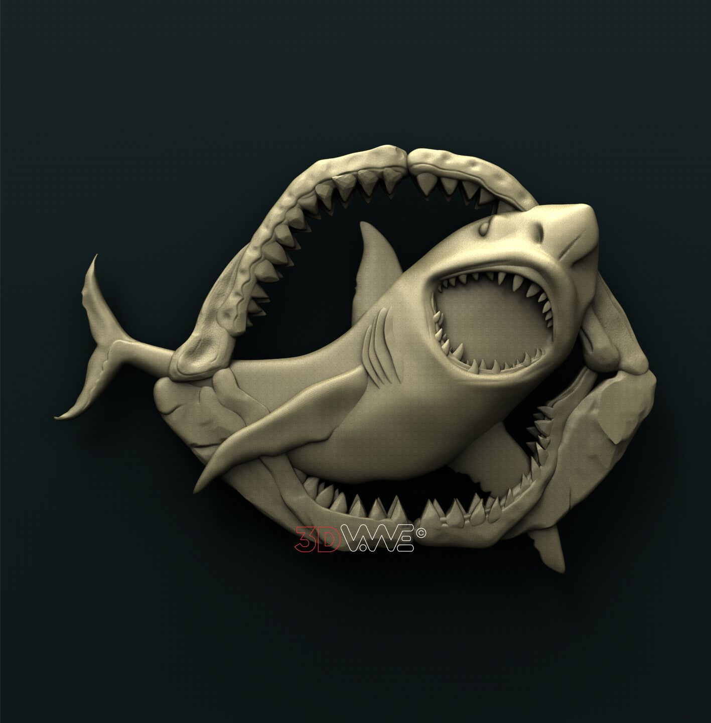 SHARK 3D STL 3DWave