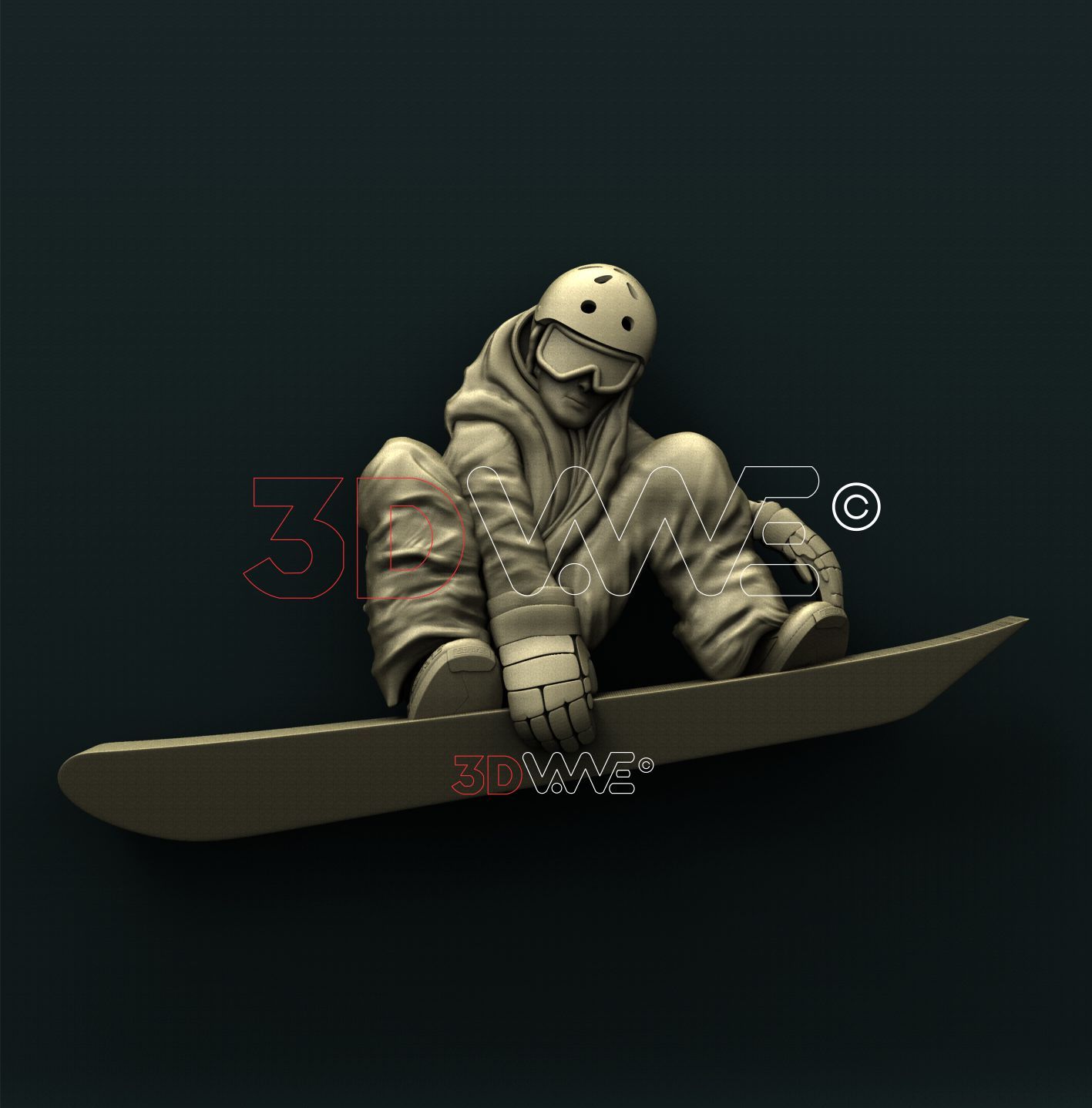 SNOWBOARD 3D STL 3DWave
