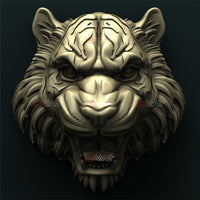 Thumbnail for TIGER HEAD 3D STL 3DWave