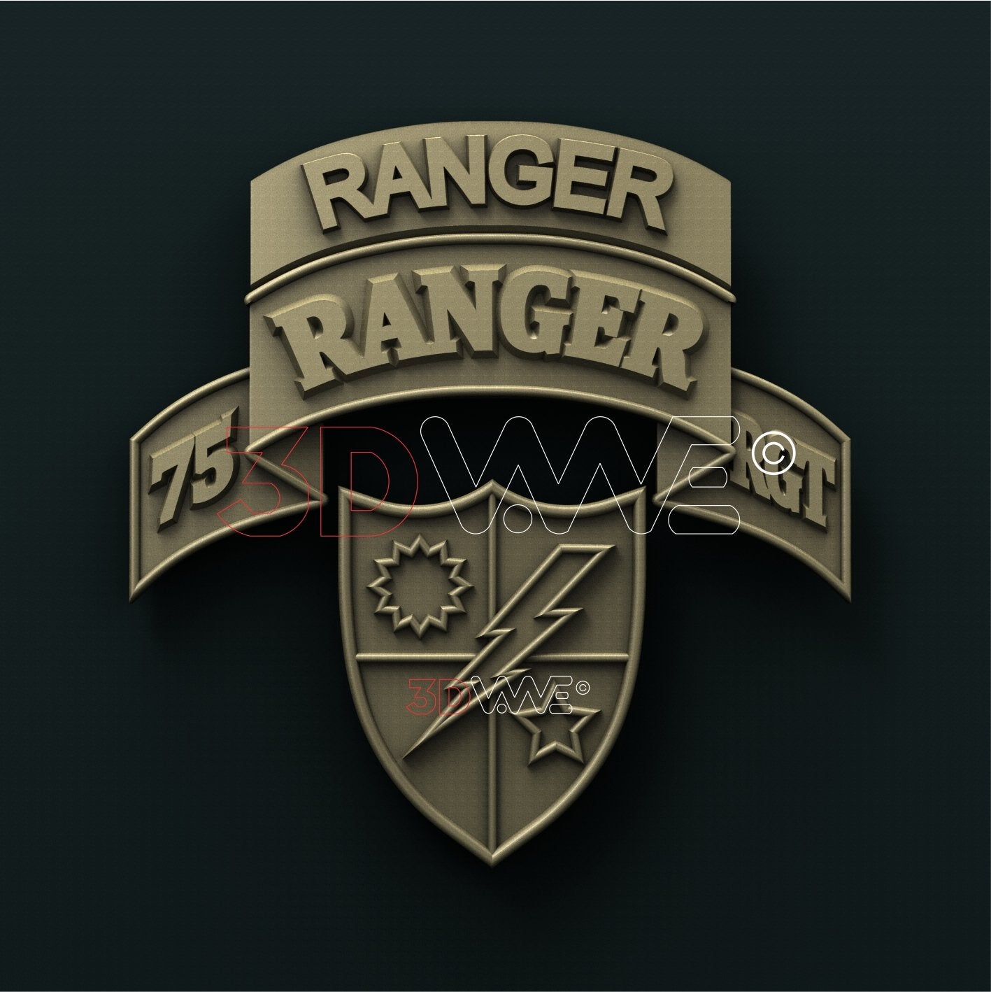 US ARMY 75th RANGER REGIMENT 3D STL 3DWave