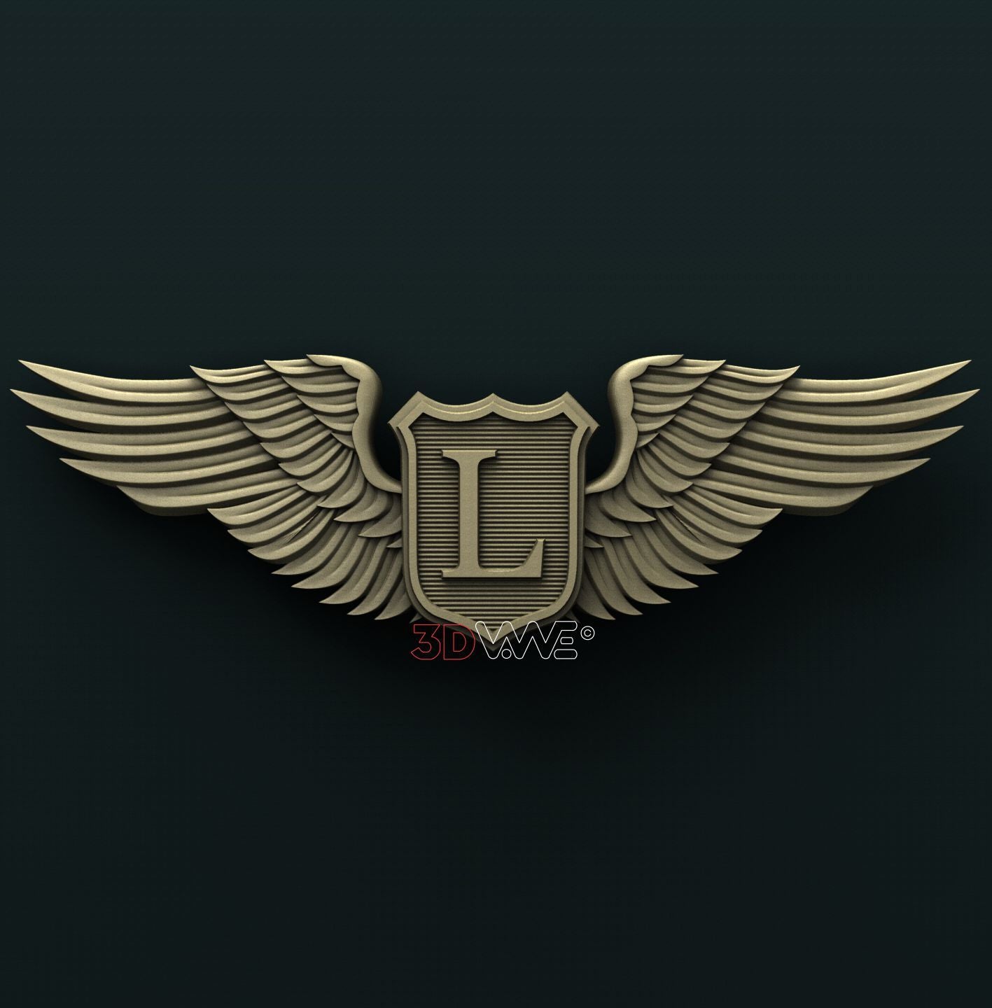 US ARMY LIAISON PILOT WINGS 3D STL 3DWave
