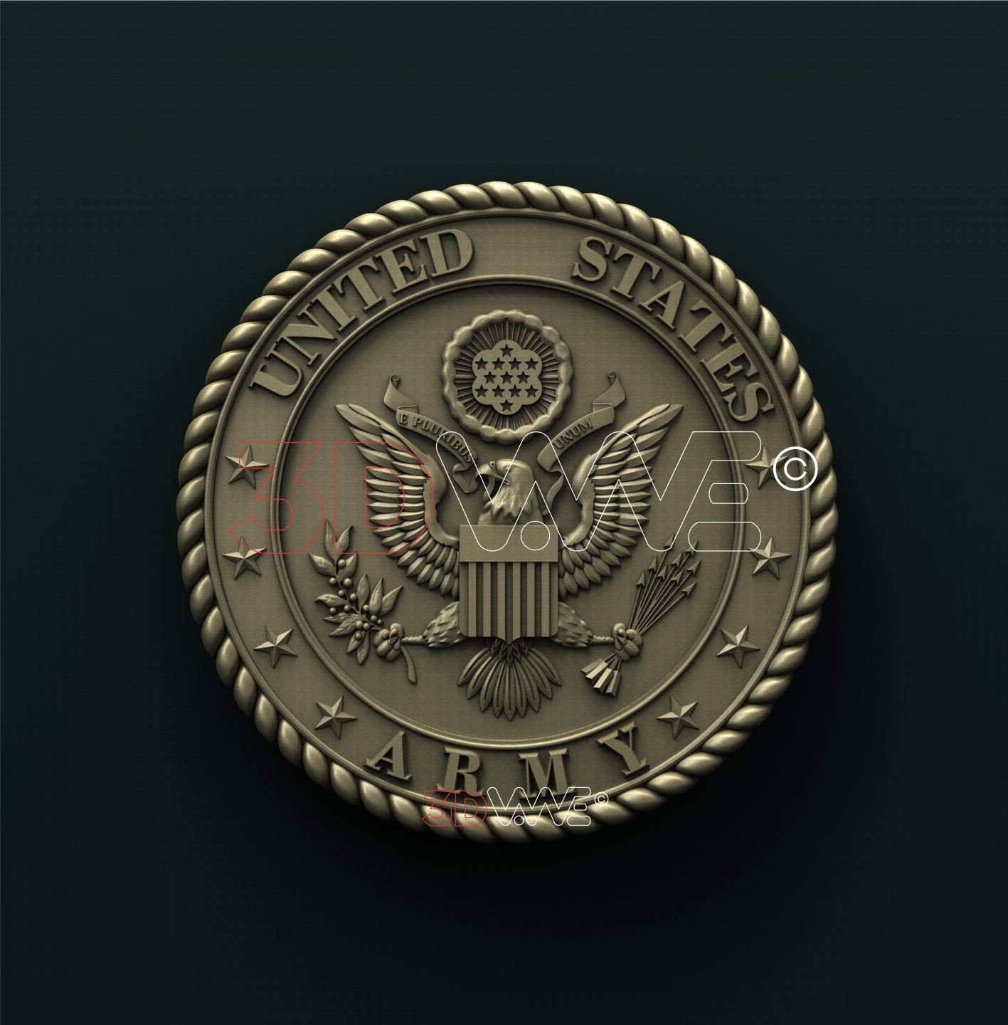 US ARMY SEAL 3D STL 3DWave