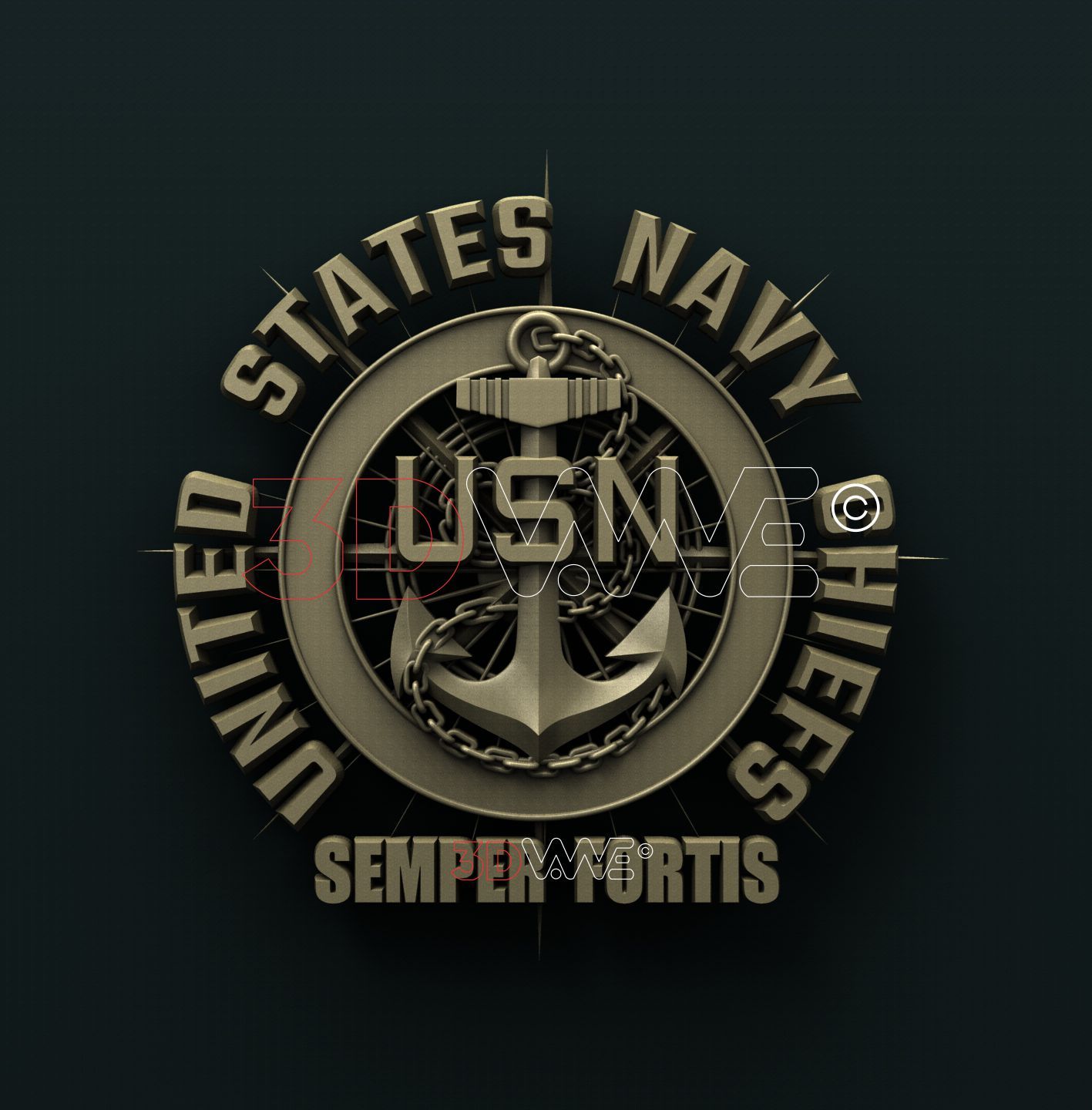 US NAVY CHIEFS 3D STL 3DWave