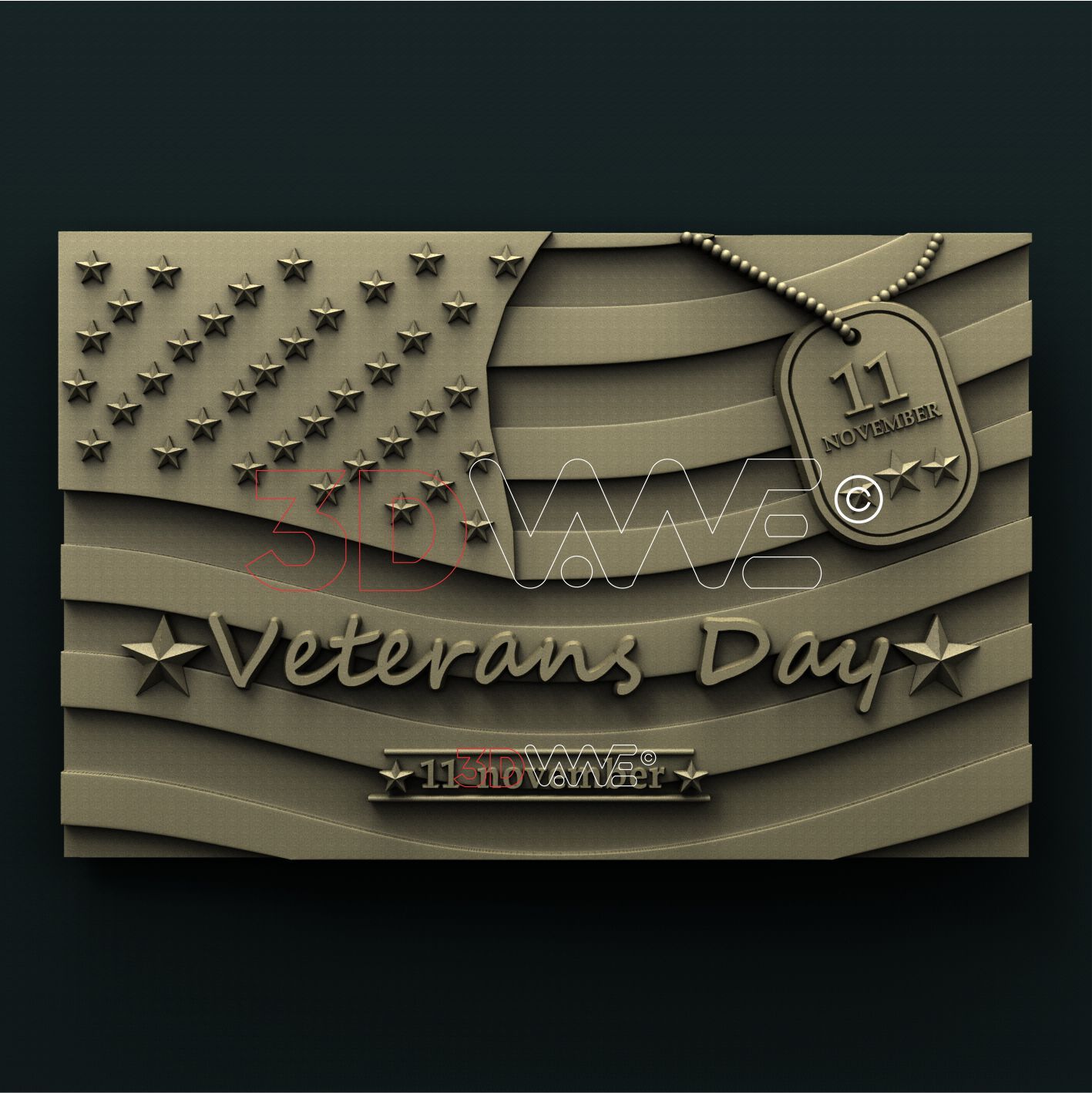 VETERAN'S DAY 3D STL 3DWave
