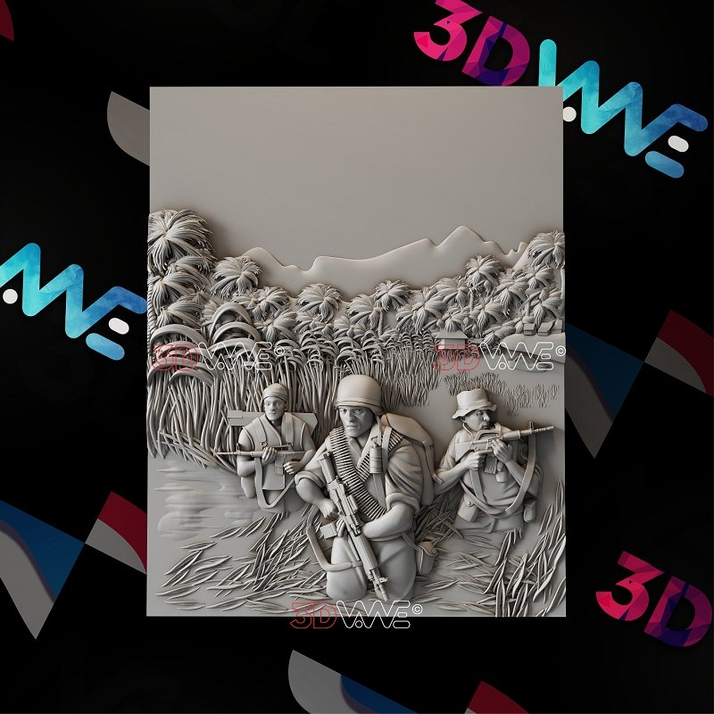 VIETNAM VETERAN 3d stl 3DWave