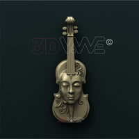 Thumbnail for VIOLIN WITH WOMAN FACE 3d stl 3DWave