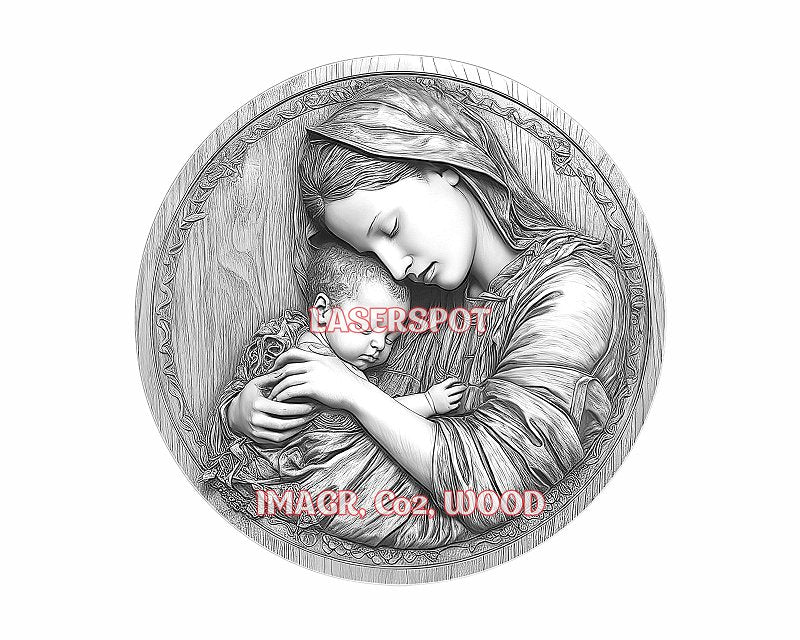 Virgin Mary 3d illusion & laser-ready files - 3DWave.us