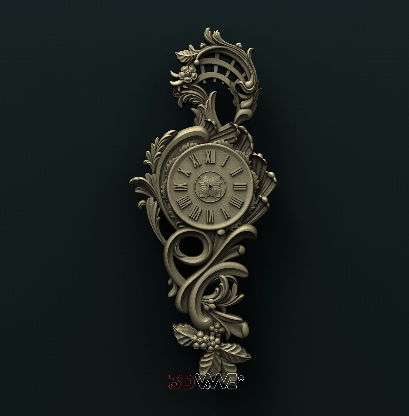 WALL CLOCK 3D STL 3DWave