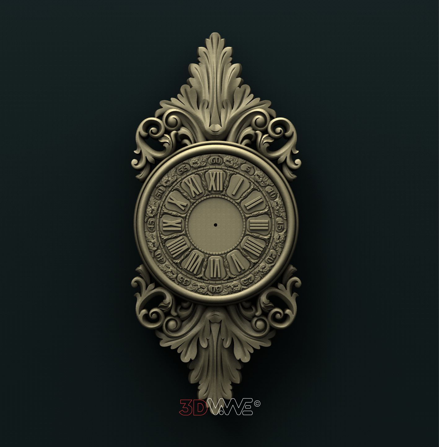 WALL CLOCK 3D STL 3DWave